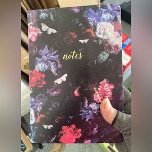 Floral 'Notes' Hardcover Notebook
